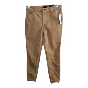 Talbots Corduroy High Waist Skinny Ankle Slimming Preppy Business Casual Pant 4P